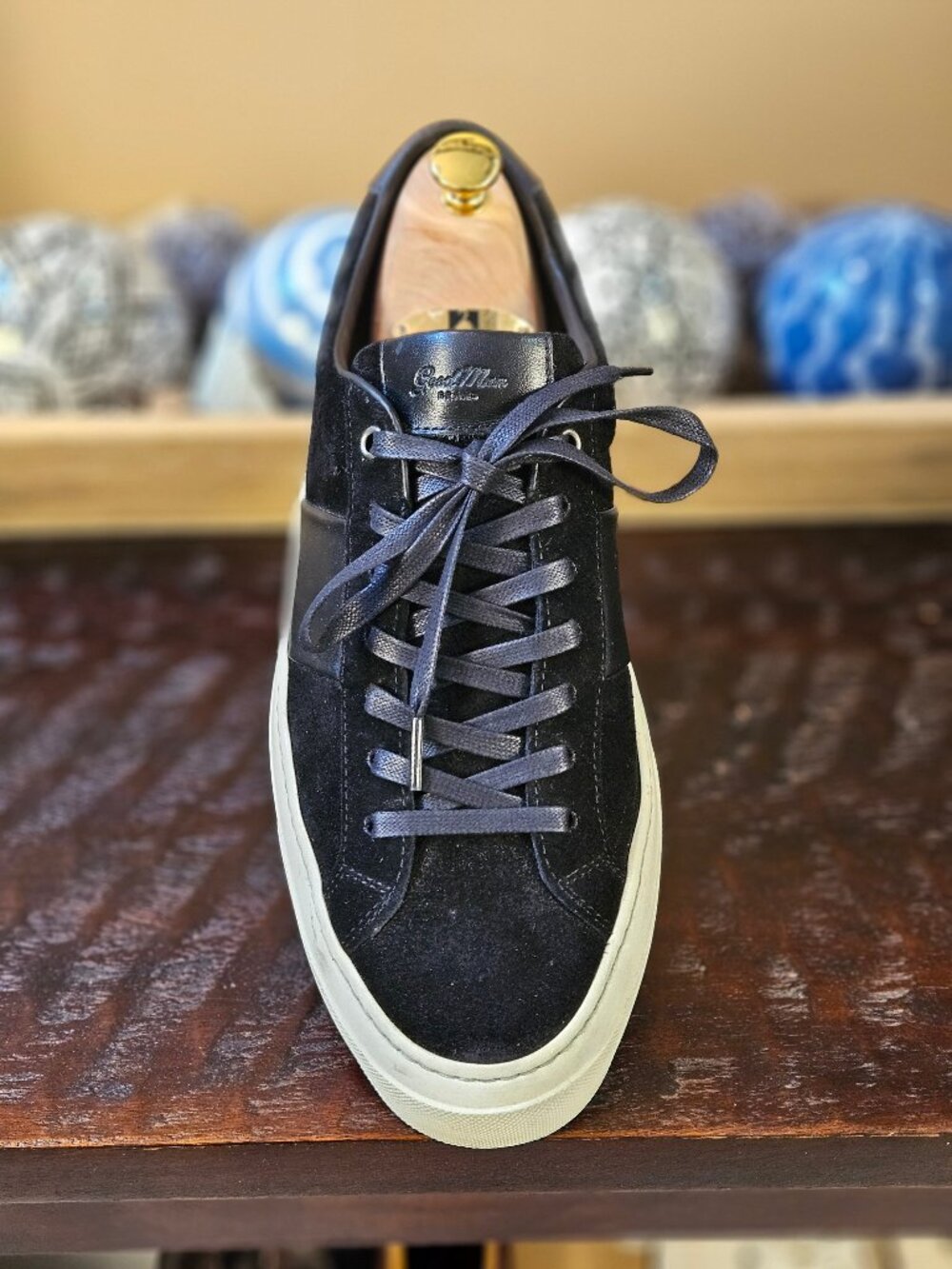 Good Man Brand Men's Midtown Suede Sneakers, Black, Sz 12 - Picture 11 of 14